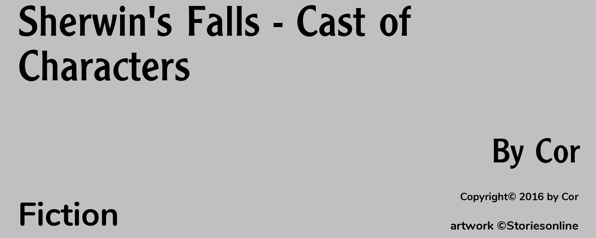 Sherwin's Falls - Cast of Characters - Cover