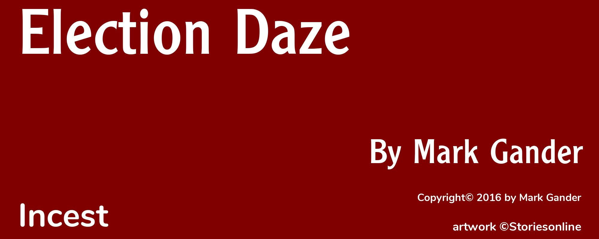 Election Daze - Cover