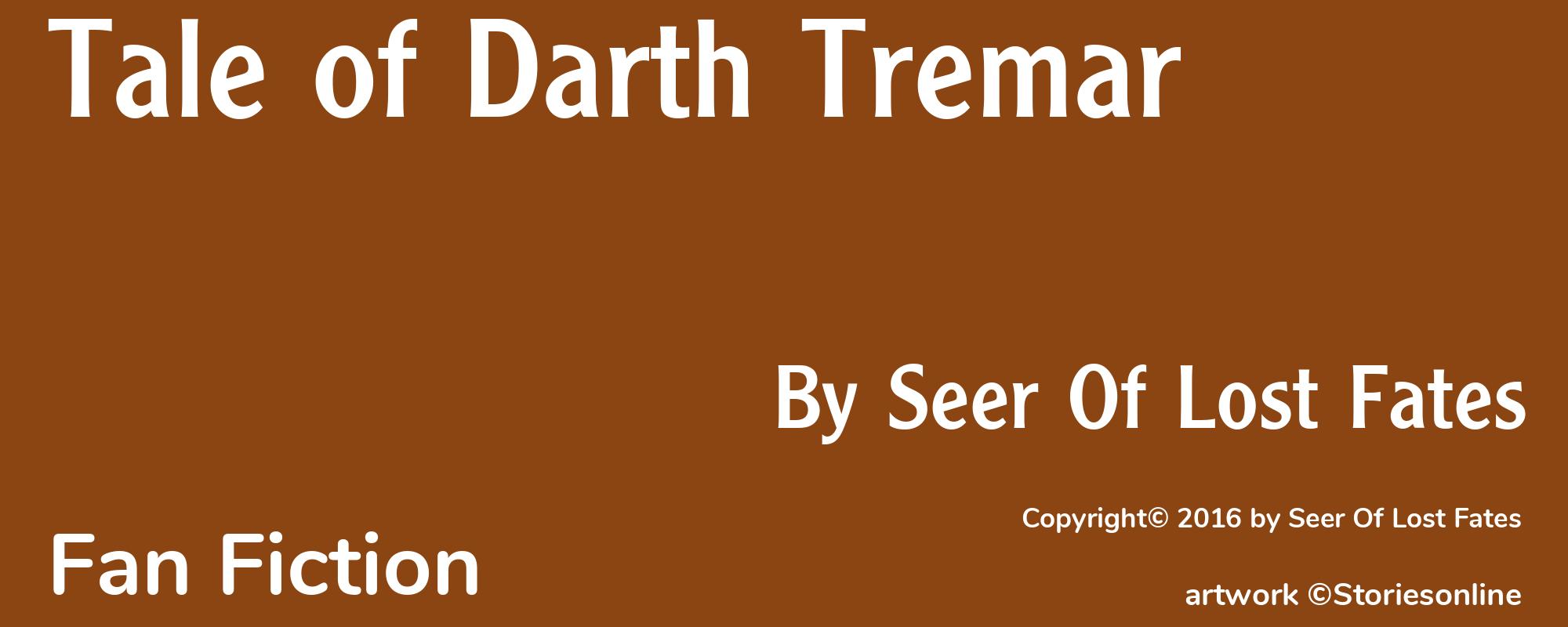 Tale of Darth Tremar - Cover