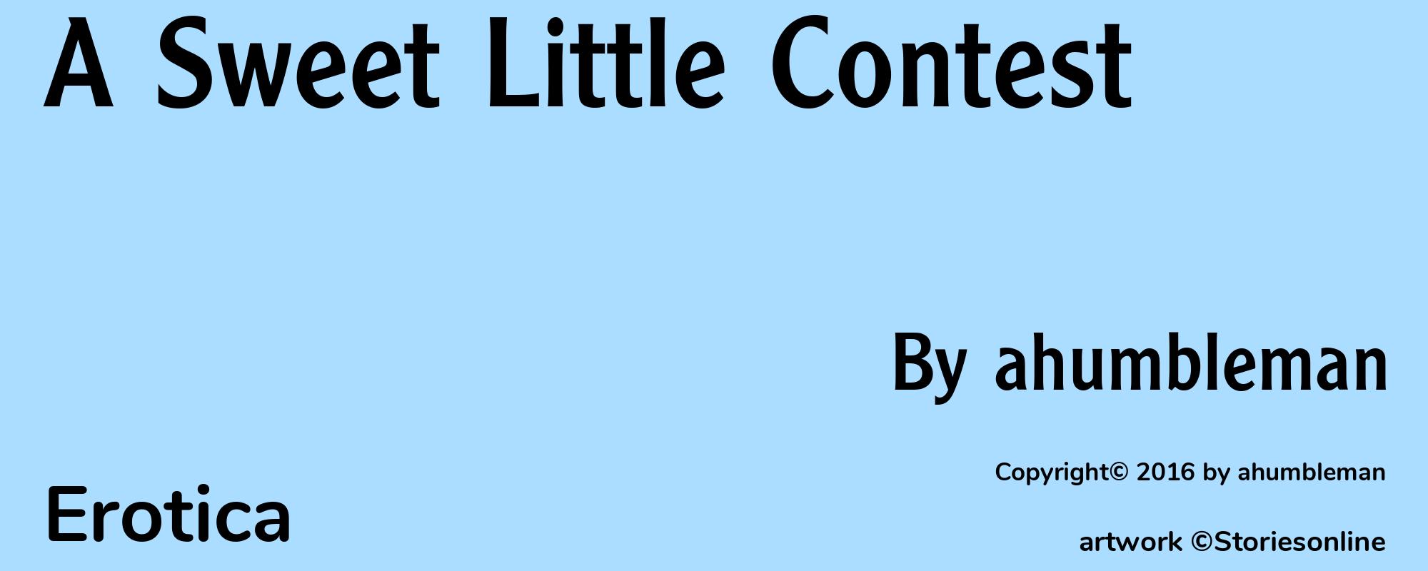 A Sweet Little Contest - Cover