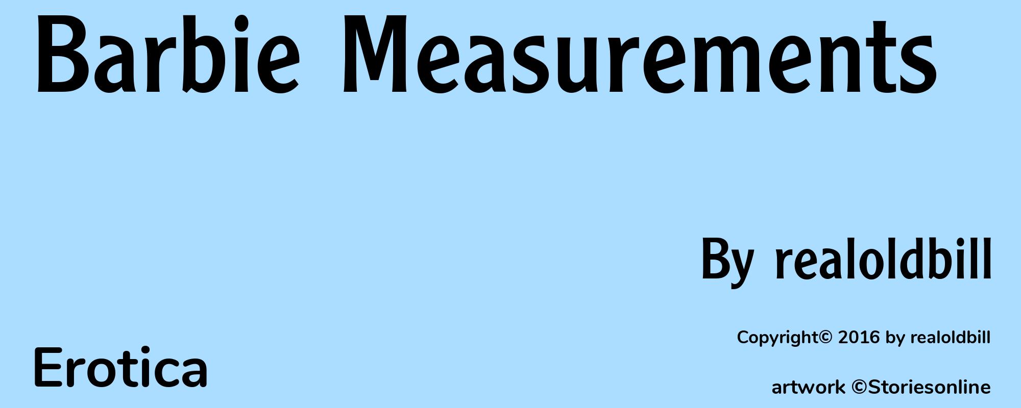 Barbie Measurements - Cover
