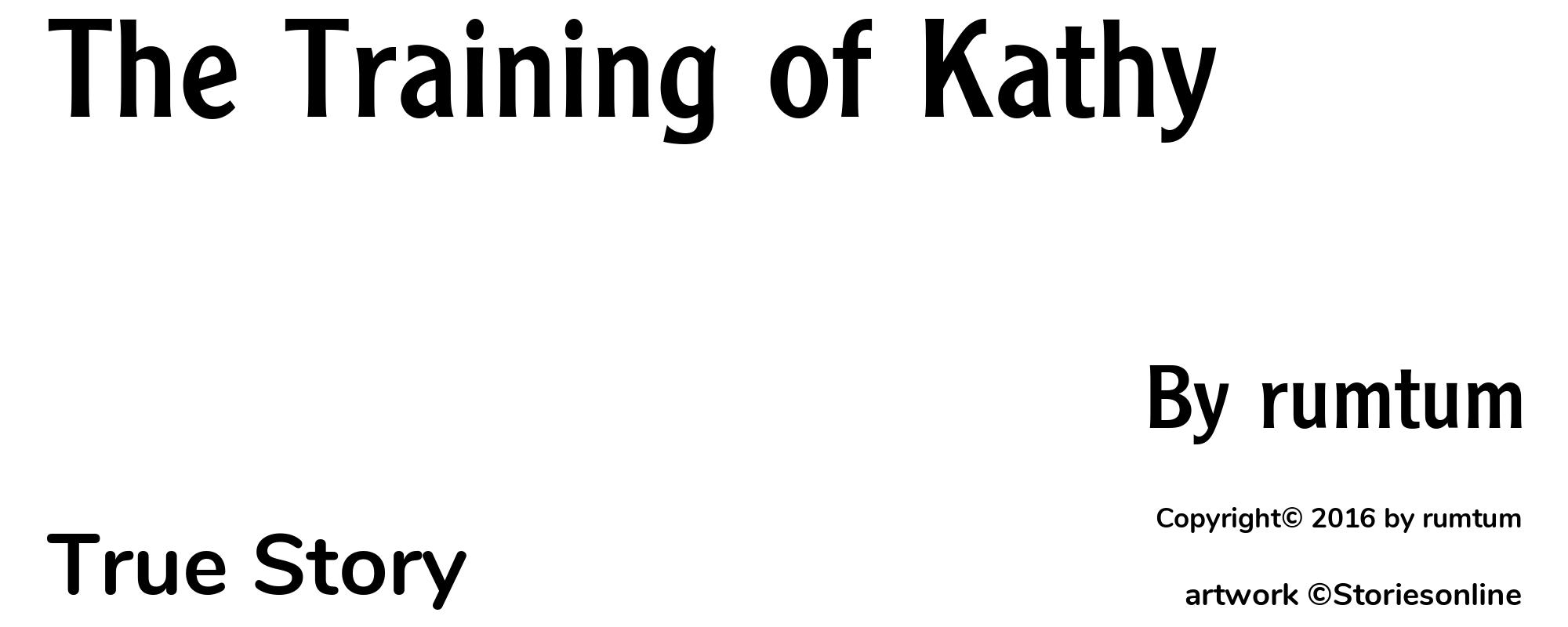 The Training of Kathy - Cover