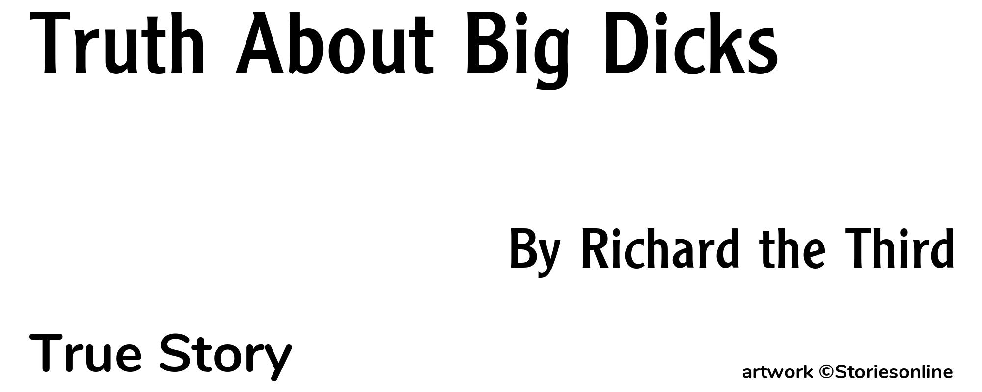 Truth About Big Dicks - Cover