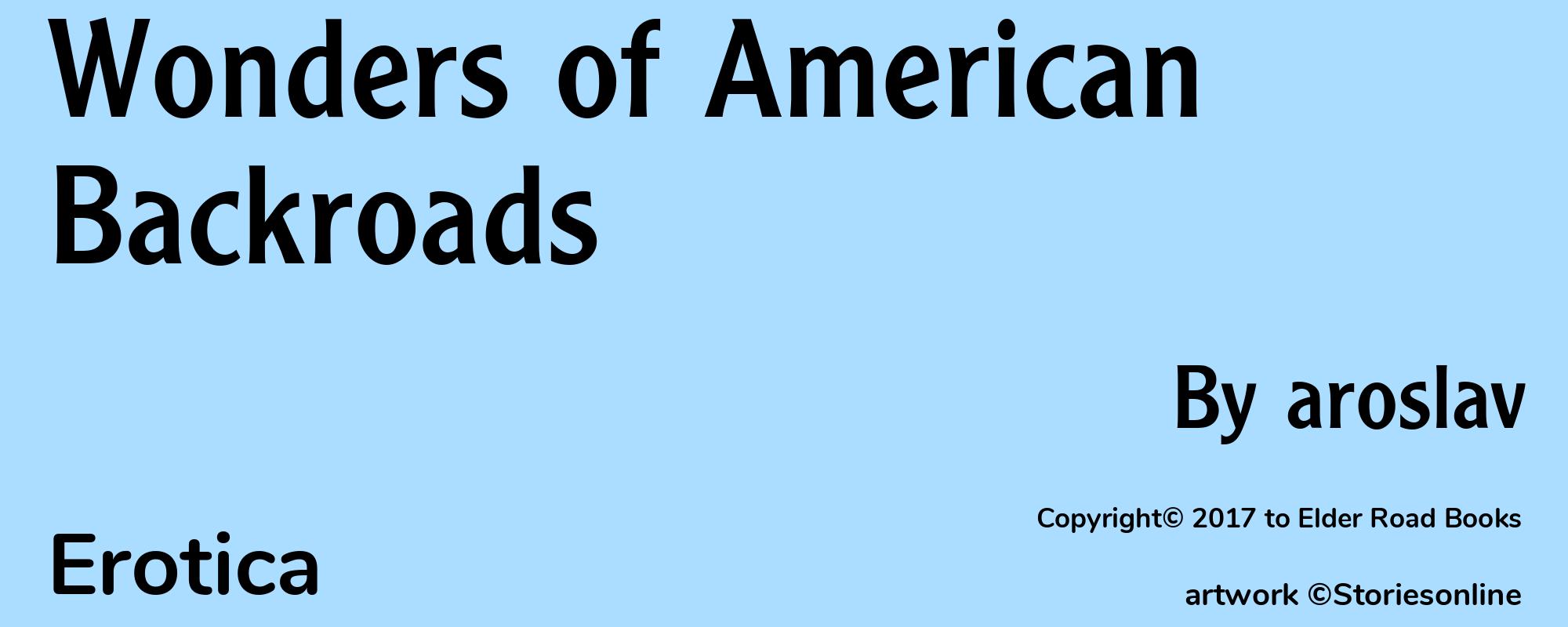 Wonders of American Backroads - Cover