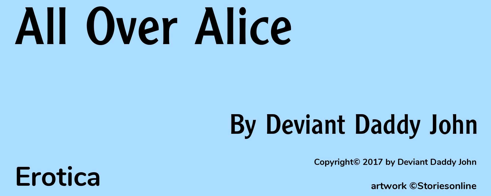 All Over Alice - Cover
