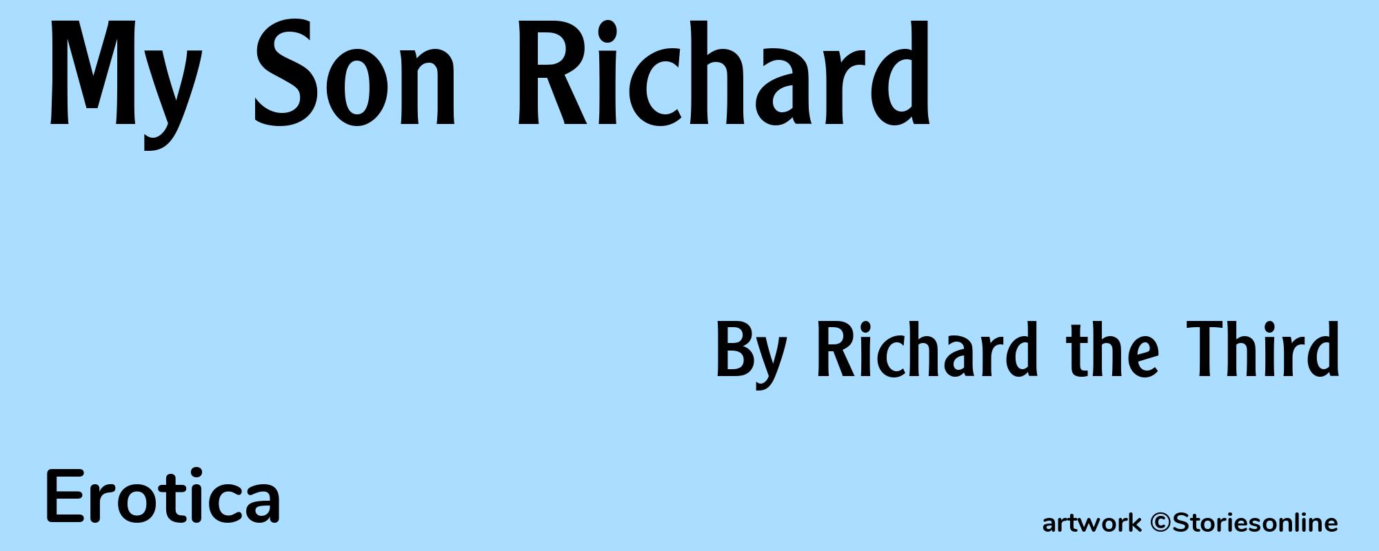 My Son Richard - Cover