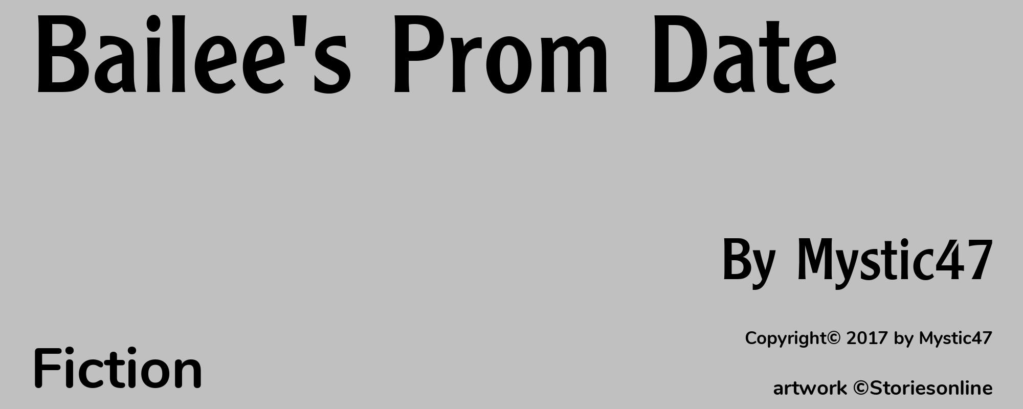 Bailee's Prom Date - Cover