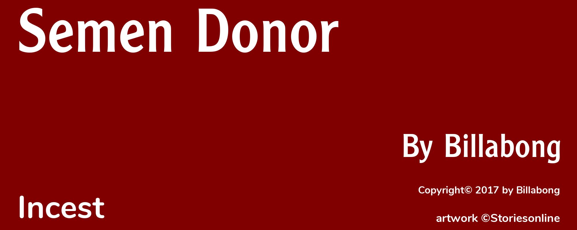 Semen Donor - Cover