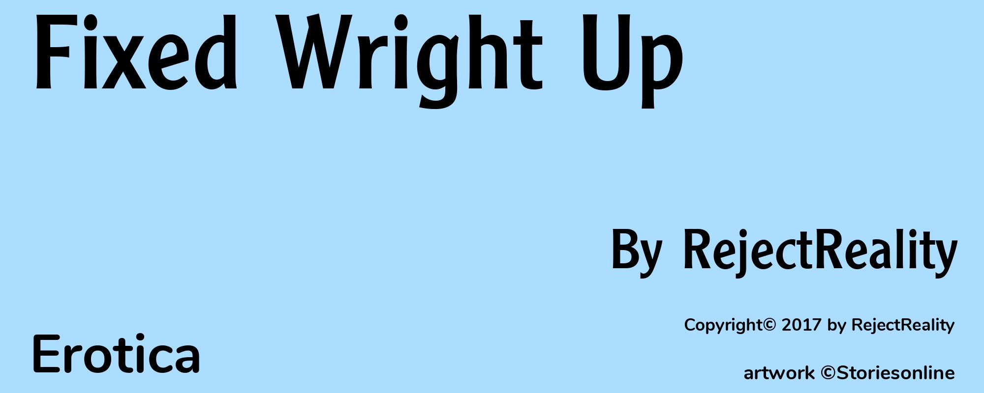 Fixed Wright Up - Cover
