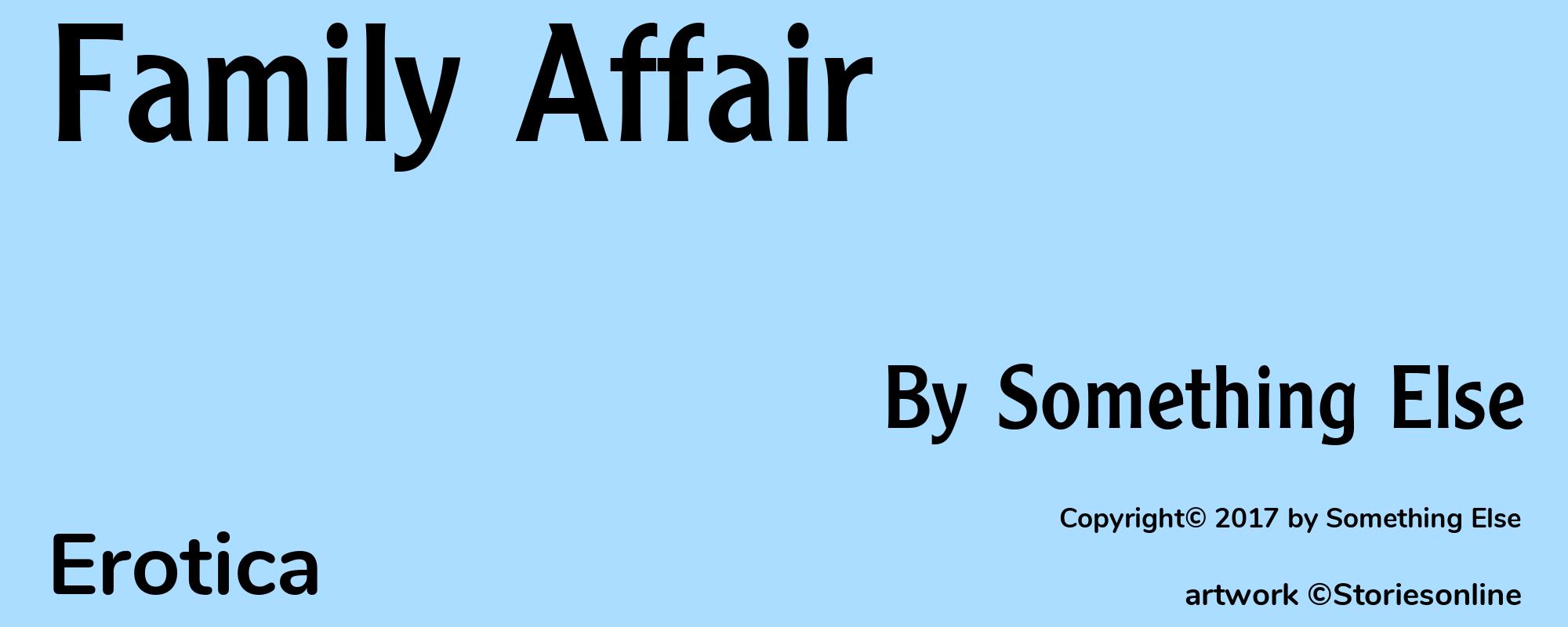 Family Affair - Cover