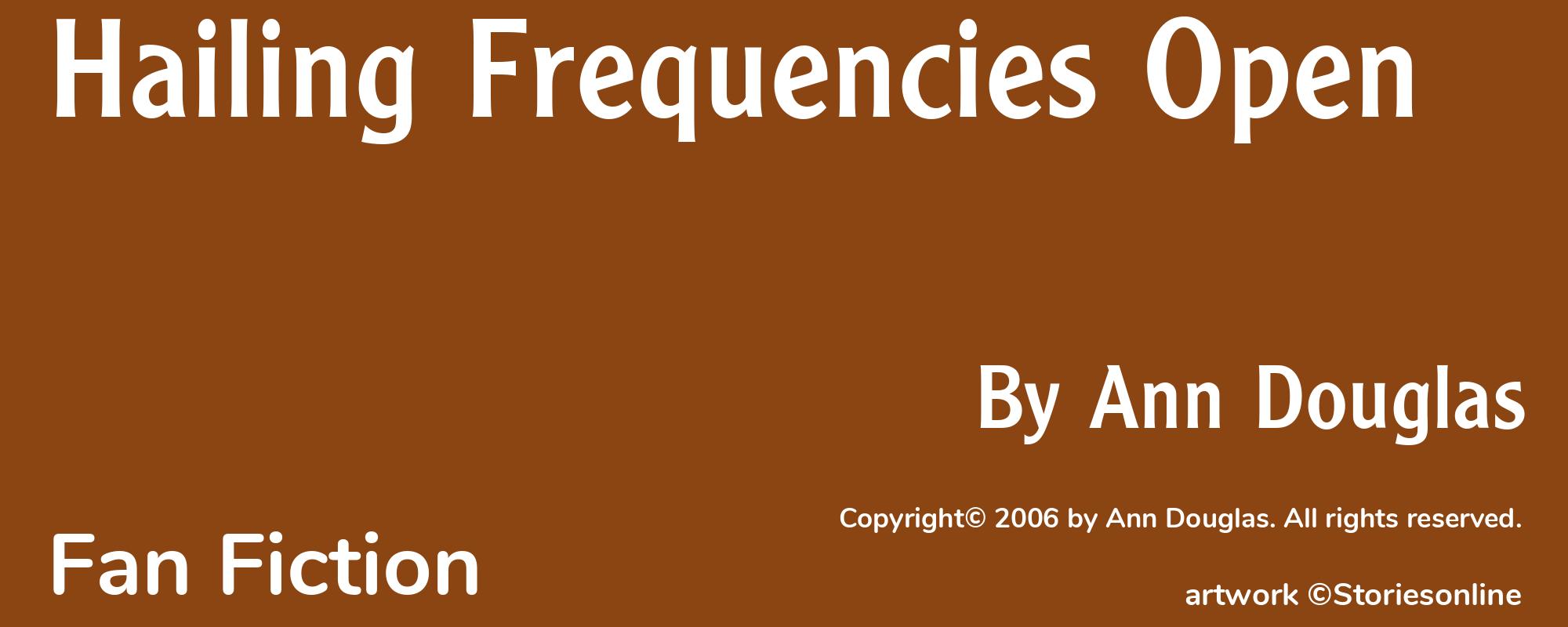Hailing Frequencies Open - Cover