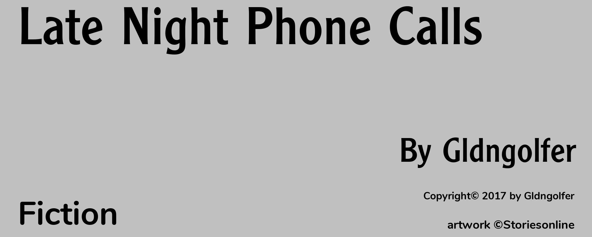 Late Night Phone Calls - Cover