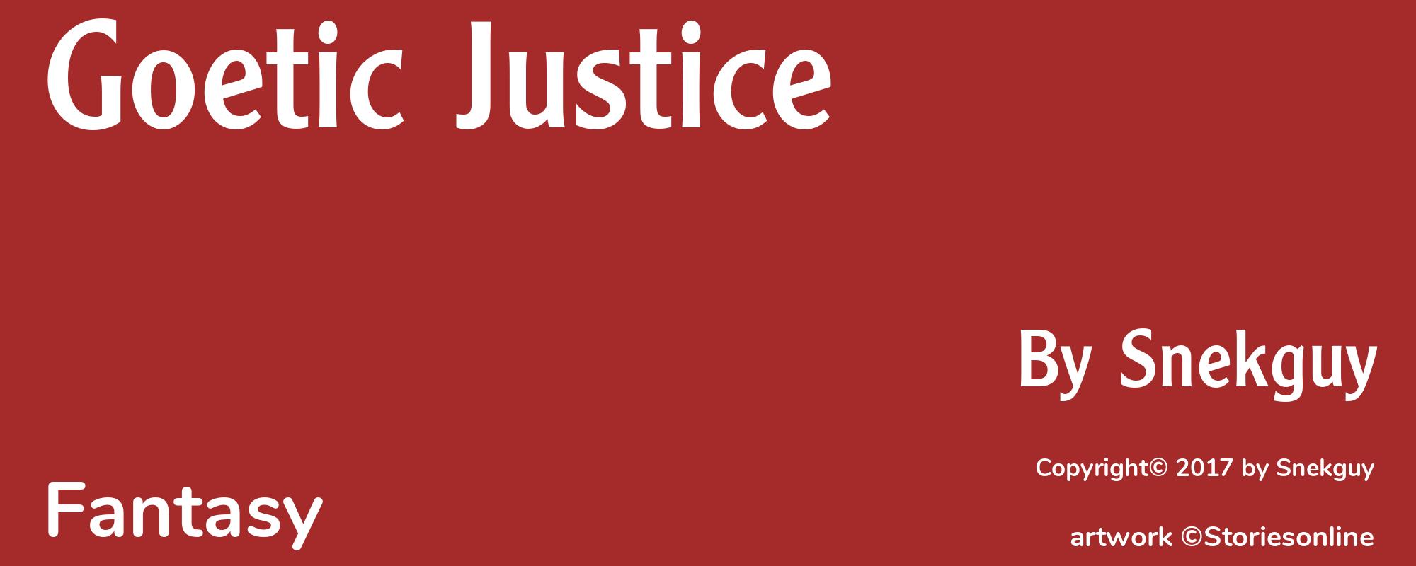 Goetic Justice - Cover