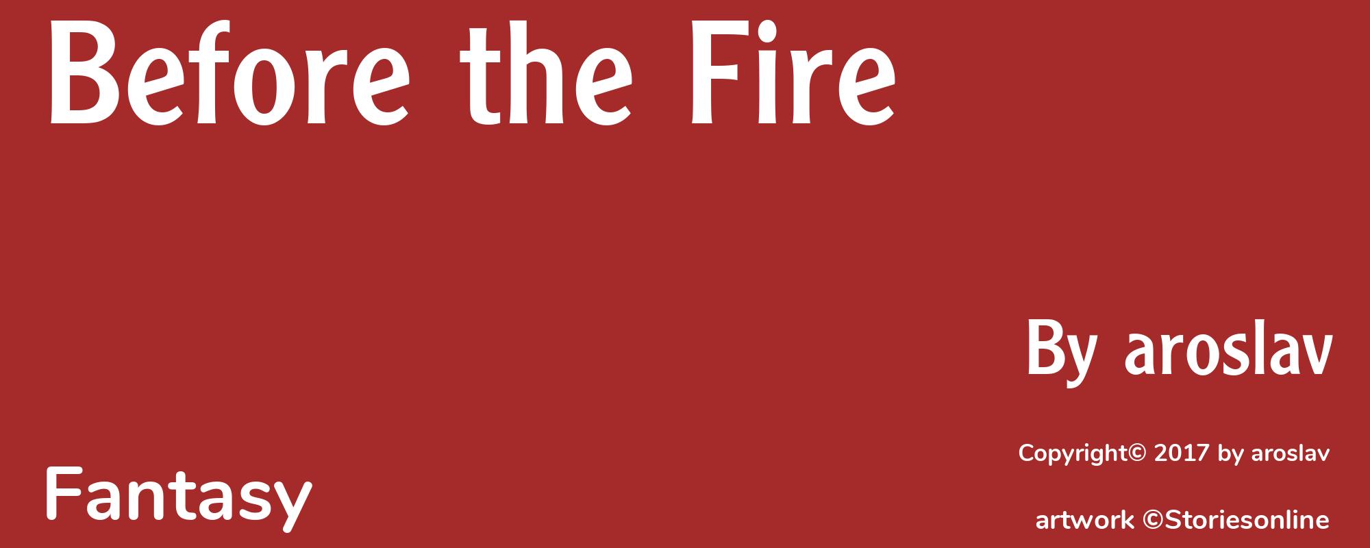 Before the Fire - Cover