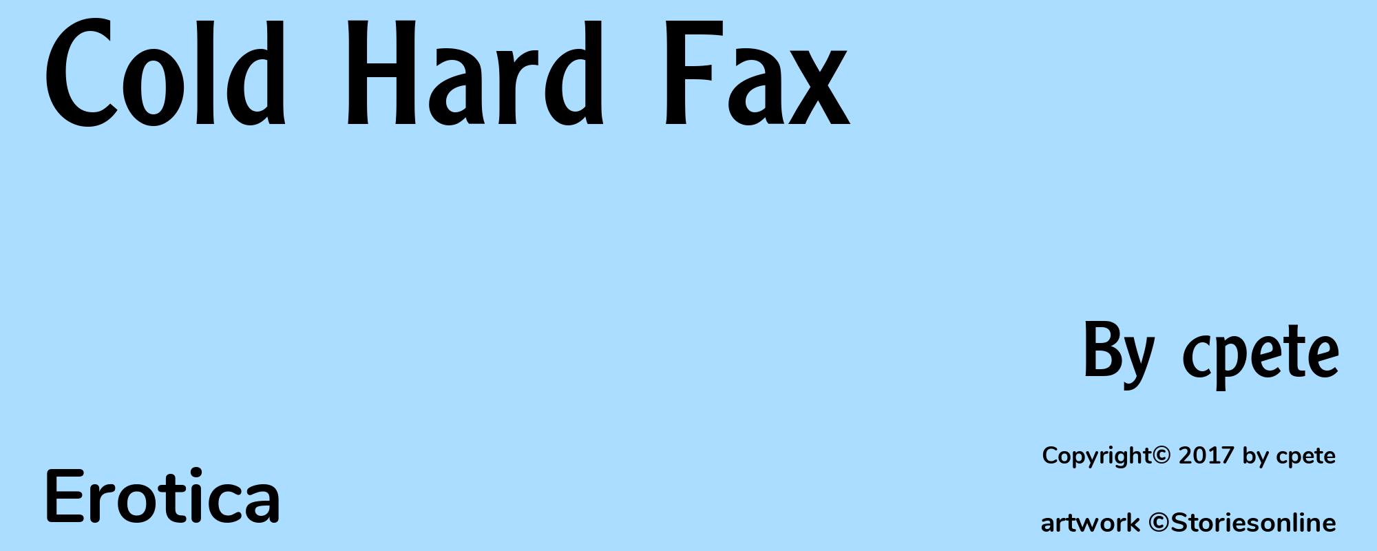 Cold Hard Fax - Cover
