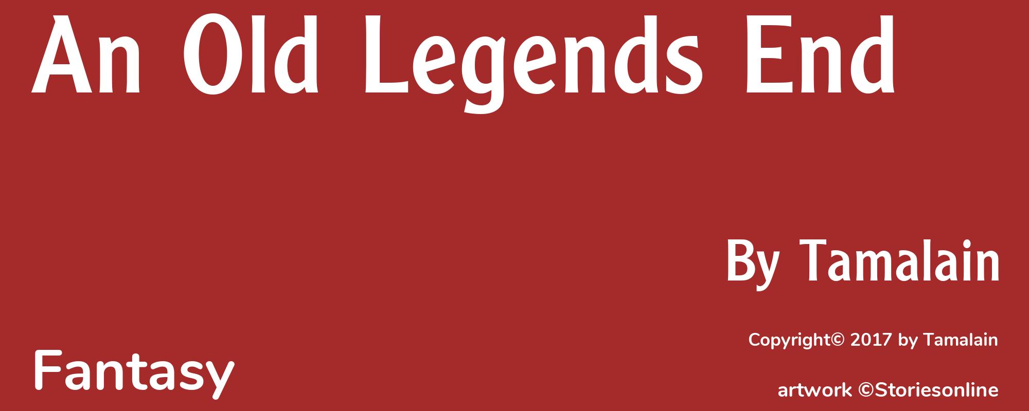 An Old Legends End - Cover