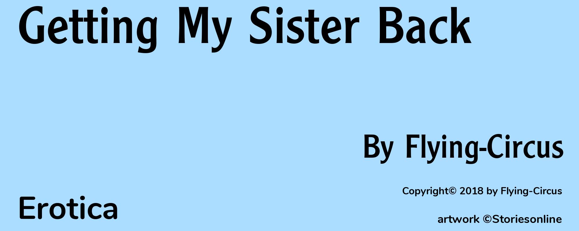 Getting My Sister Back - Cover
