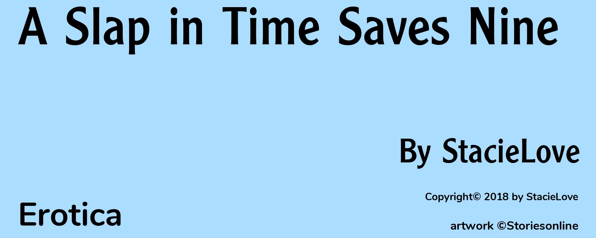 A Slap in Time Saves Nine - Cover