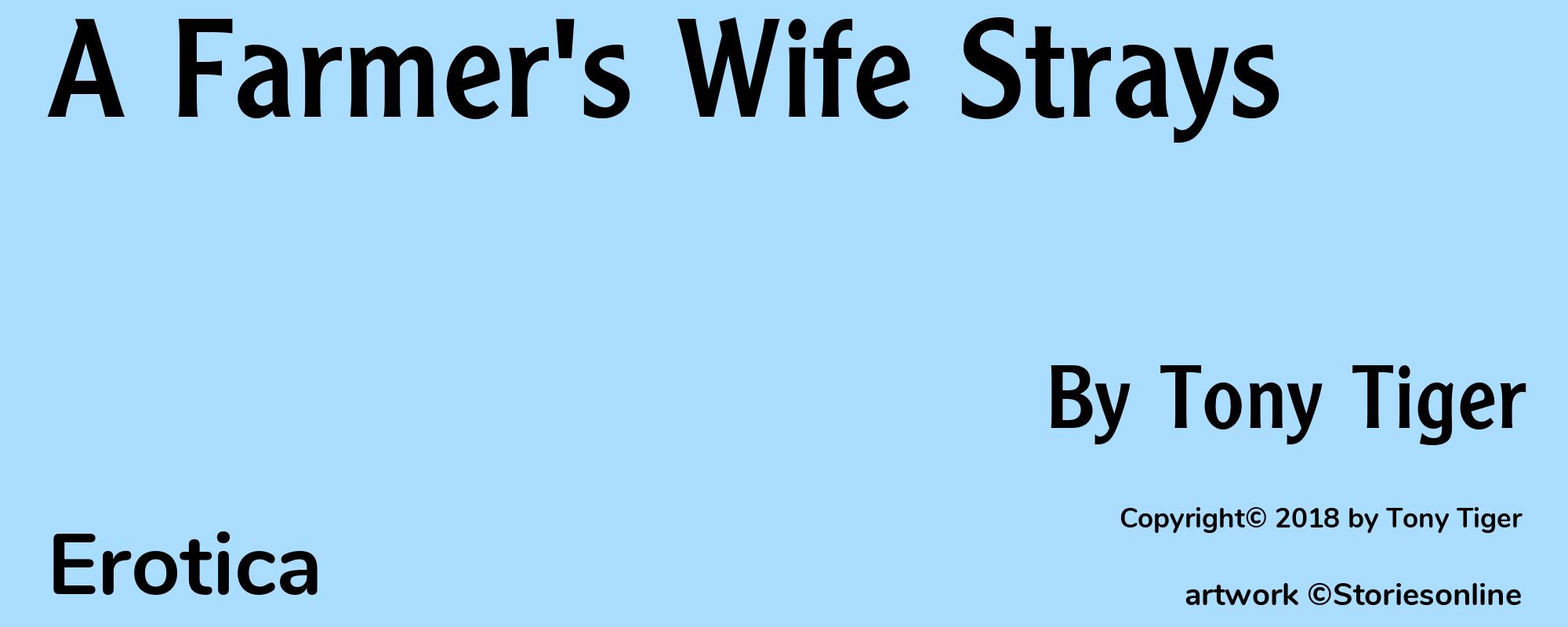 A Farmer's Wife Strays - Cover