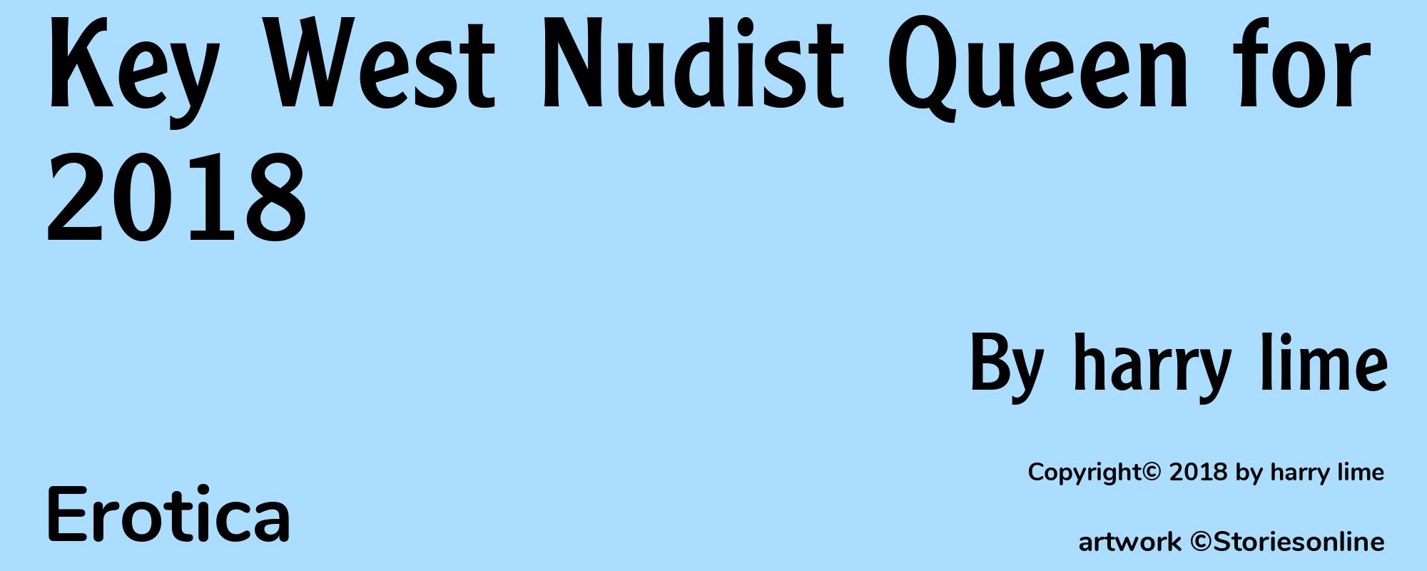 Key West Nudist Queen for 2018 - Cover