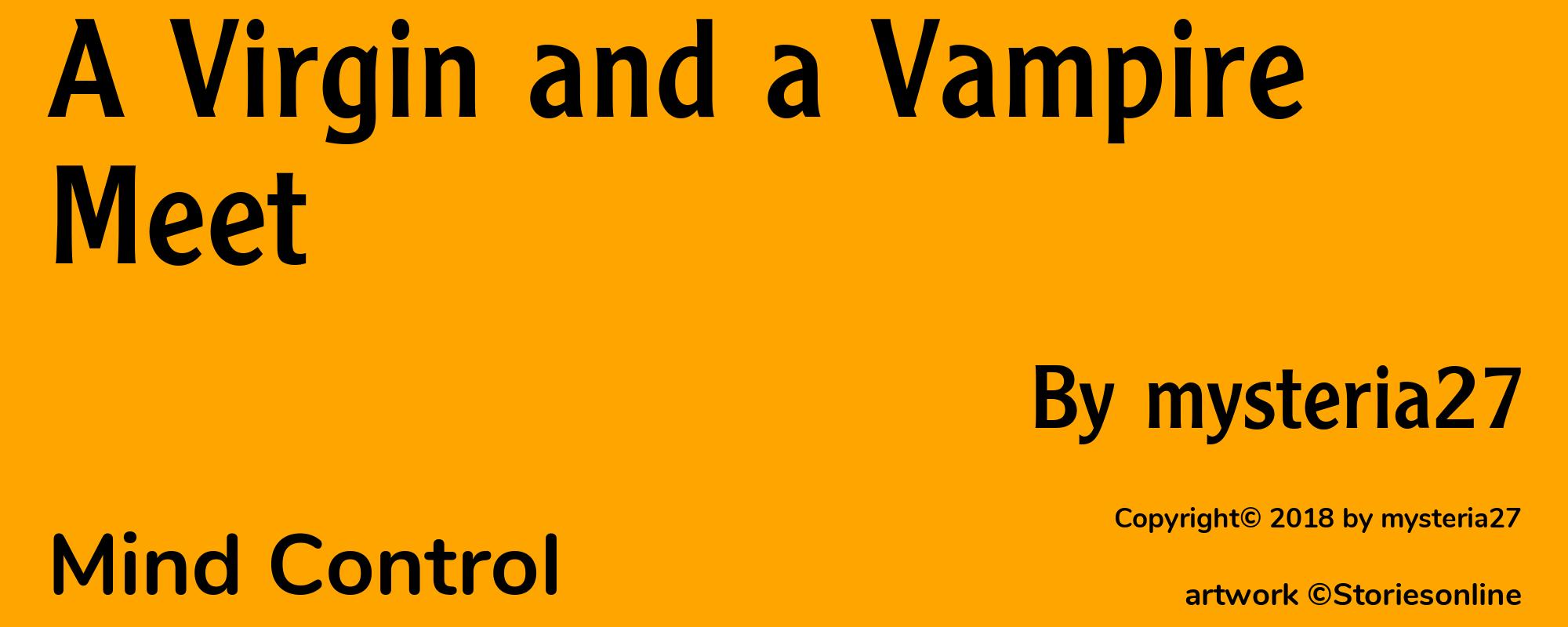 A Virgin and a Vampire Meet - Cover