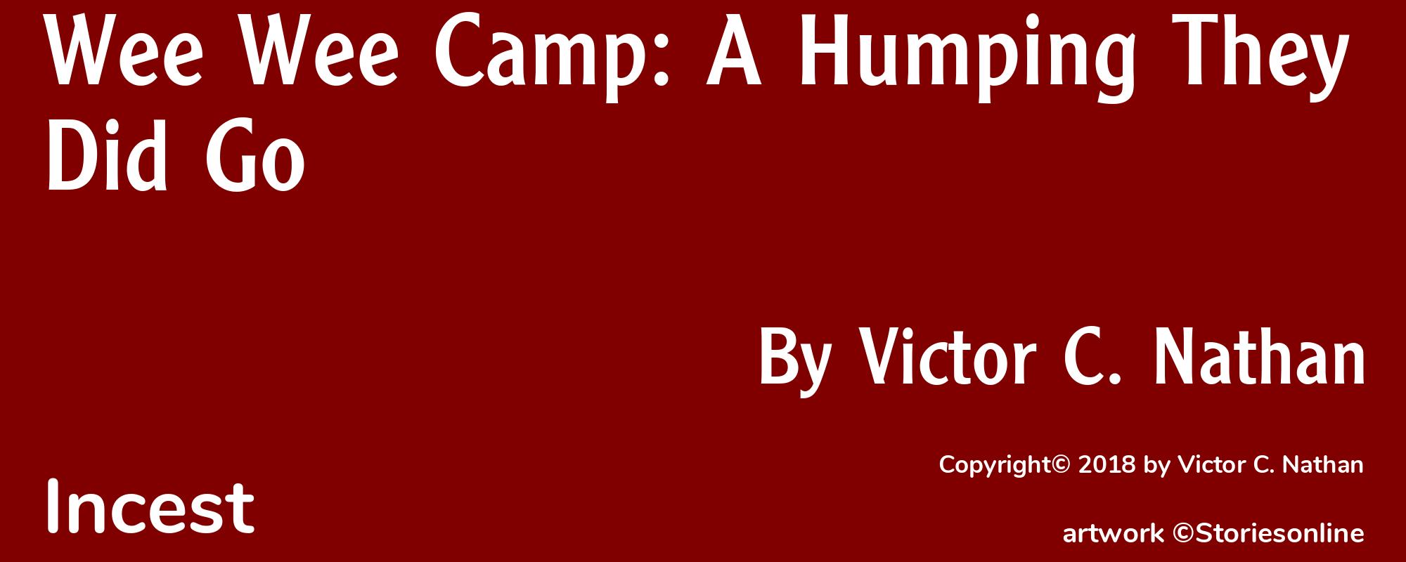 Wee Wee Camp: A Humping They Did Go - Cover
