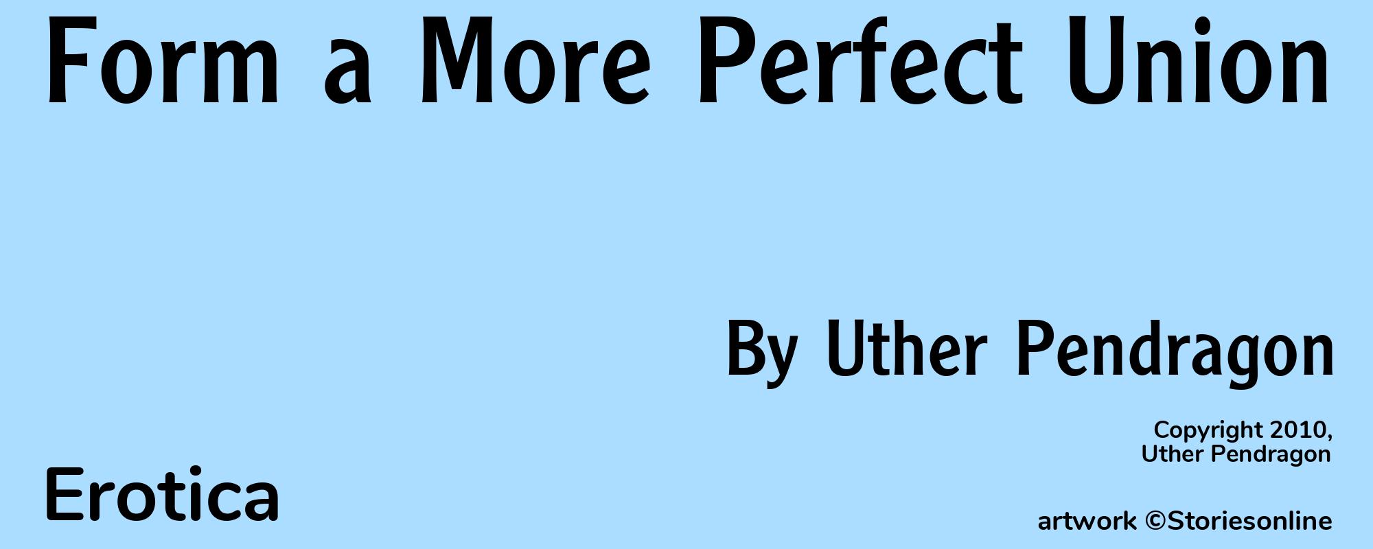 Form a More Perfect Union - Cover