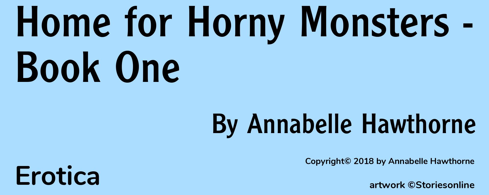 Home for Horny Monsters - Book One - Cover