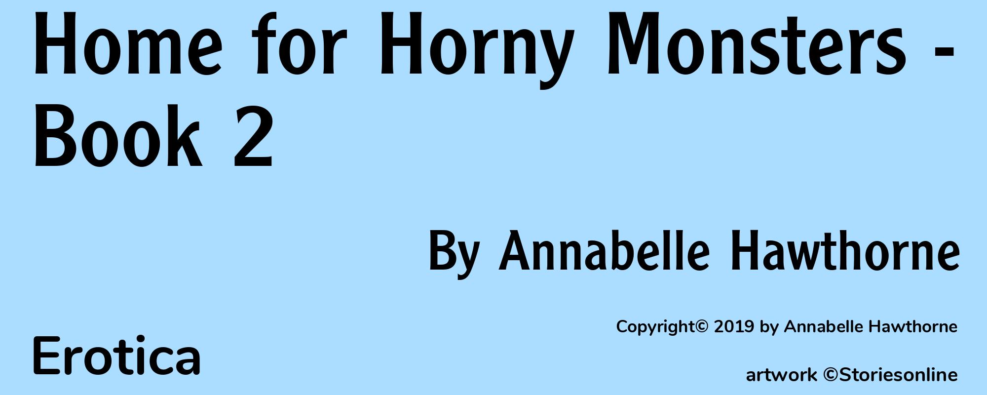 Home for Horny Monsters - Book Two - Cover