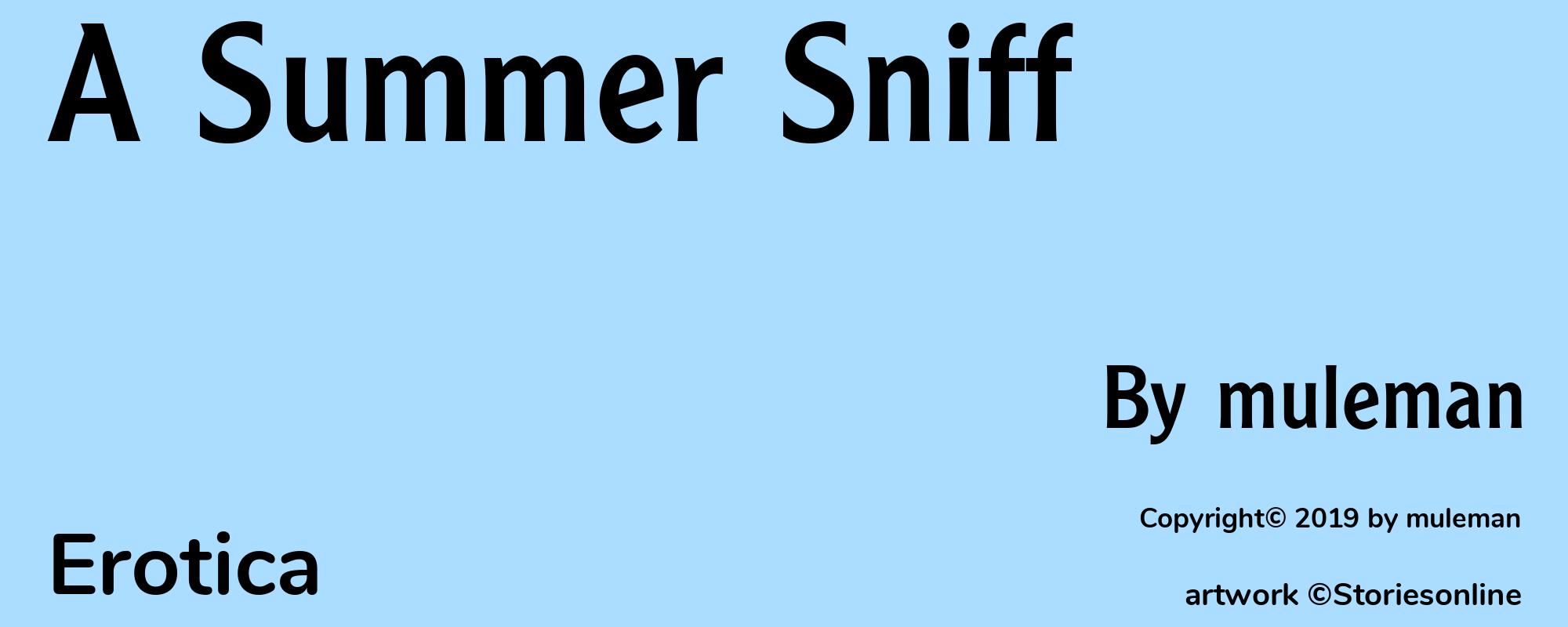 A Summer Sniff - Cover