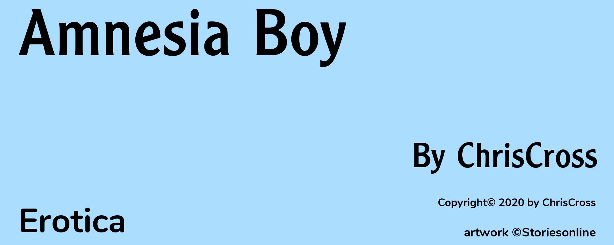Amnesia Boy - Cover