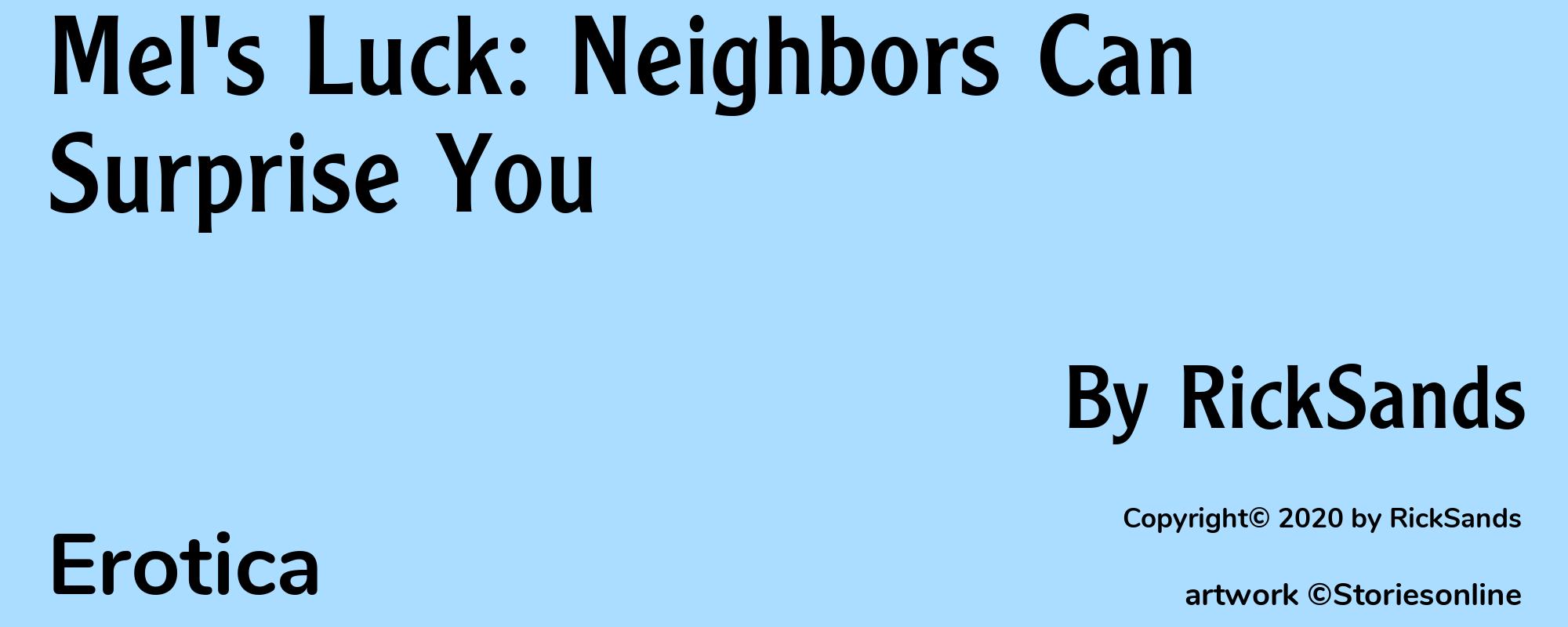 Mel's Luck: Neighbors Can Surprise You - Cover