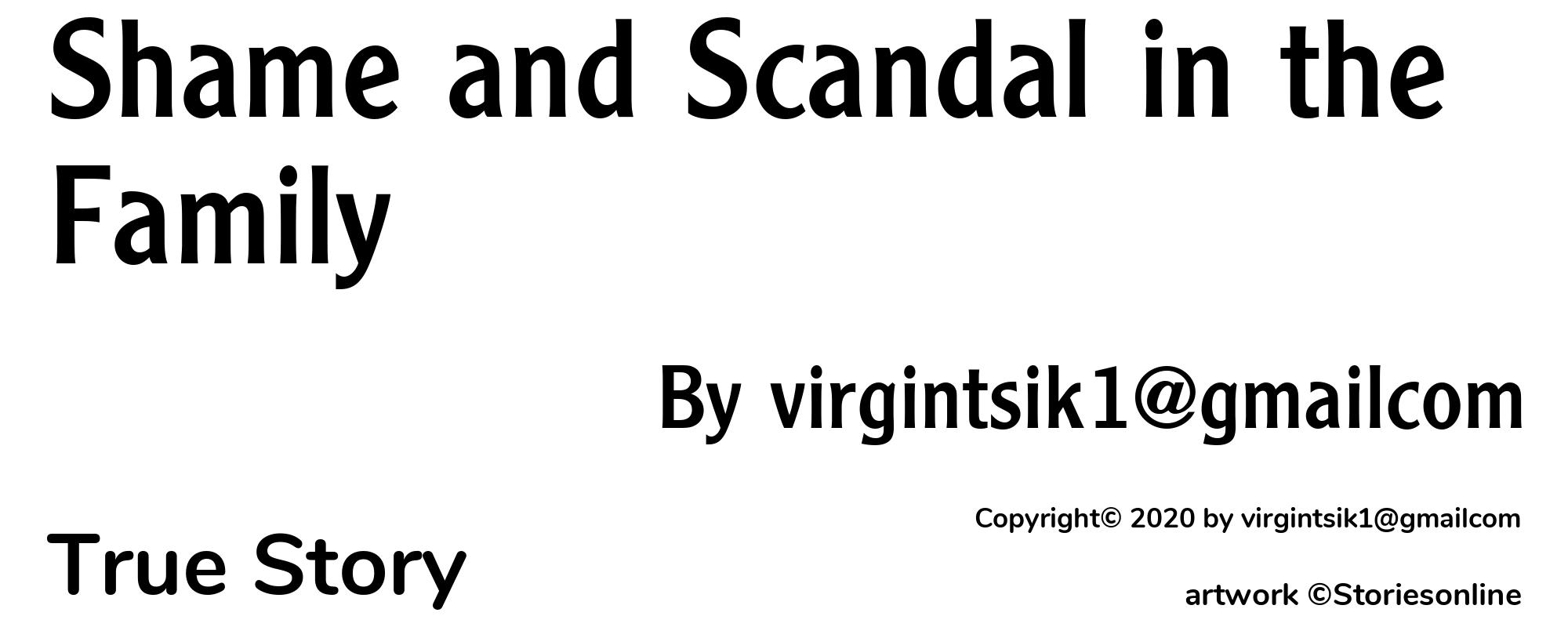 Shame and Scandal in the Family - Cover