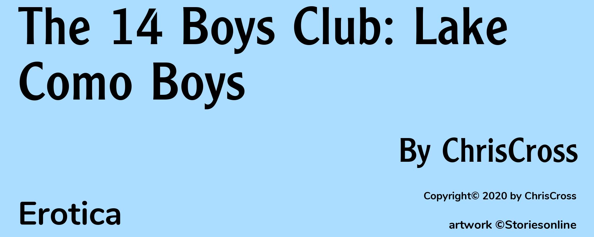 The 14 Boys Club: Lake Como Boys - Cover