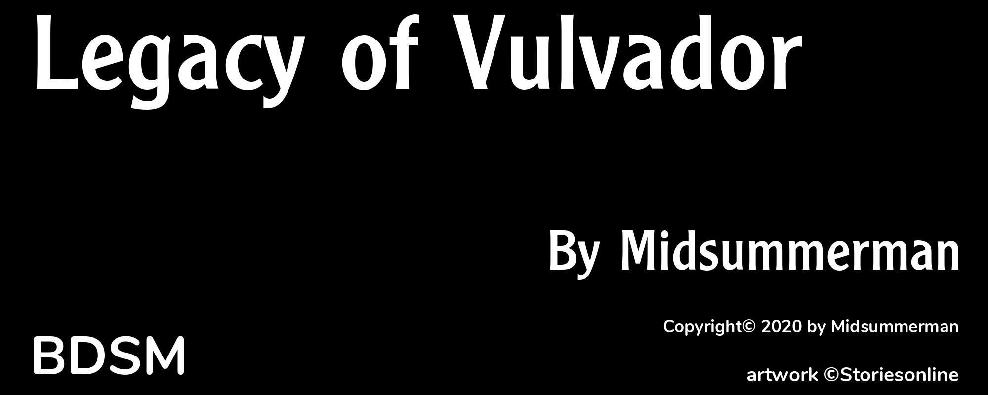 Legacy of Vulvador - Cover