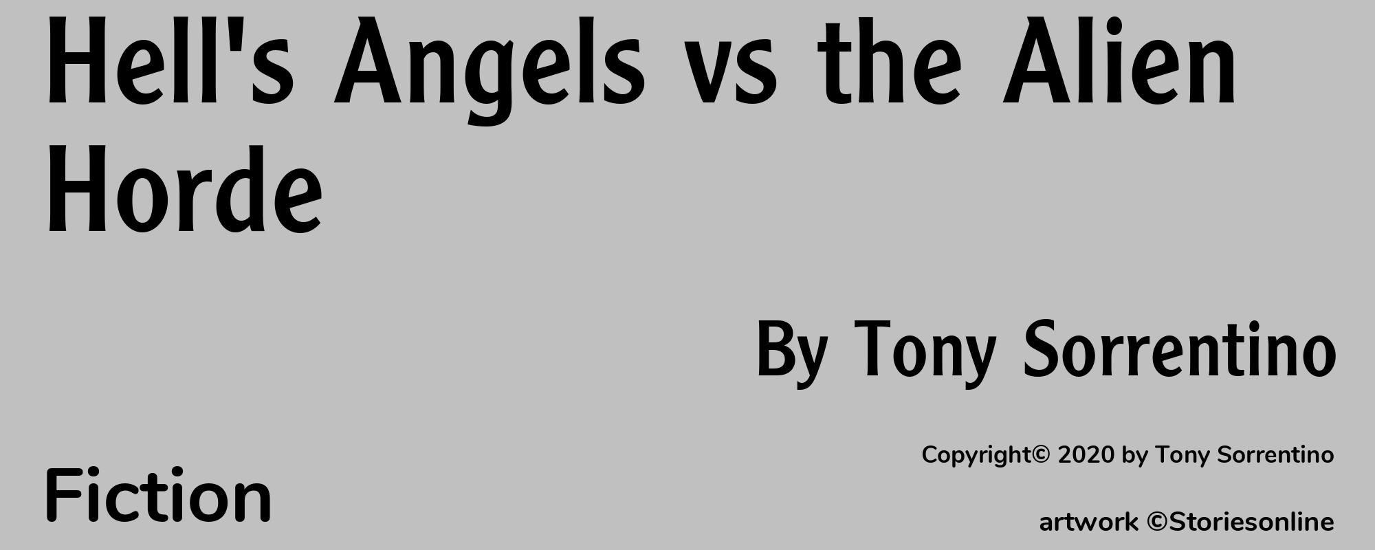 Hell's Angels vs the Alien Horde - Cover