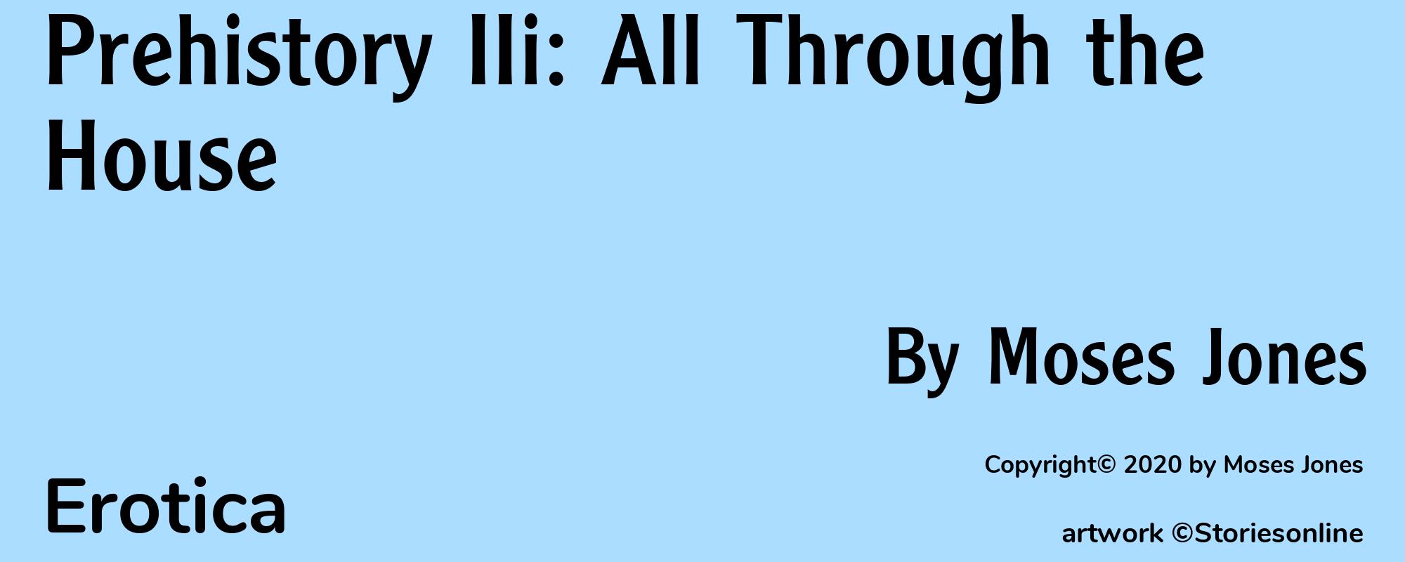 Prehistory IIi: All Through the House - Cover