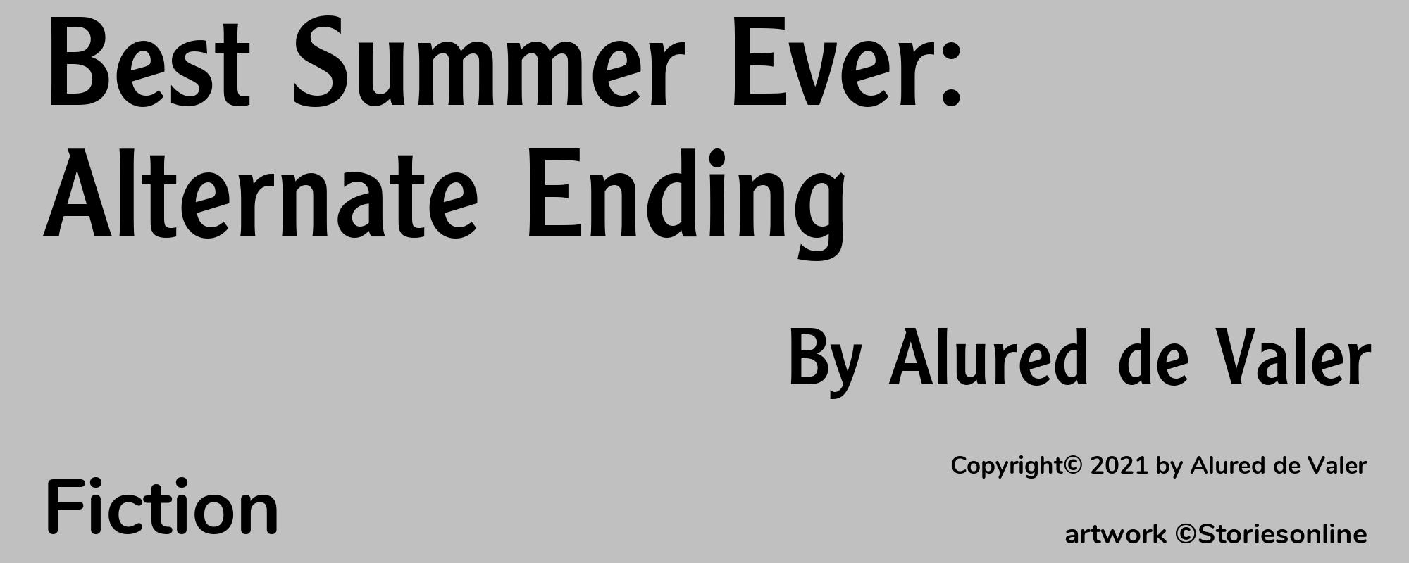 Best Summer Ever: Alternate Ending - Cover