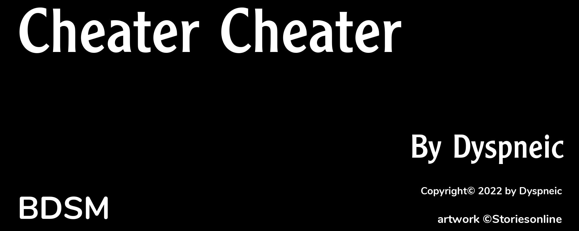 Cheater Cheater - Cover