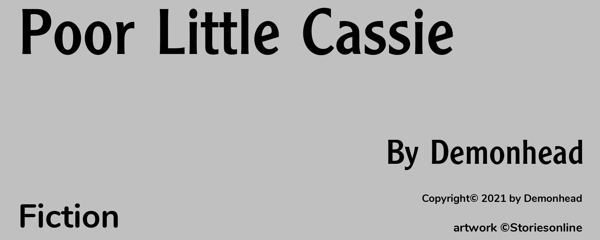 Poor Little Cassie - Cover