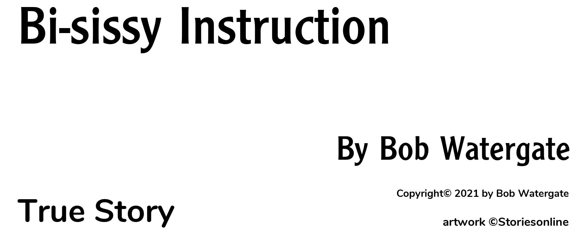 Bi-sissy Instruction - Cover
