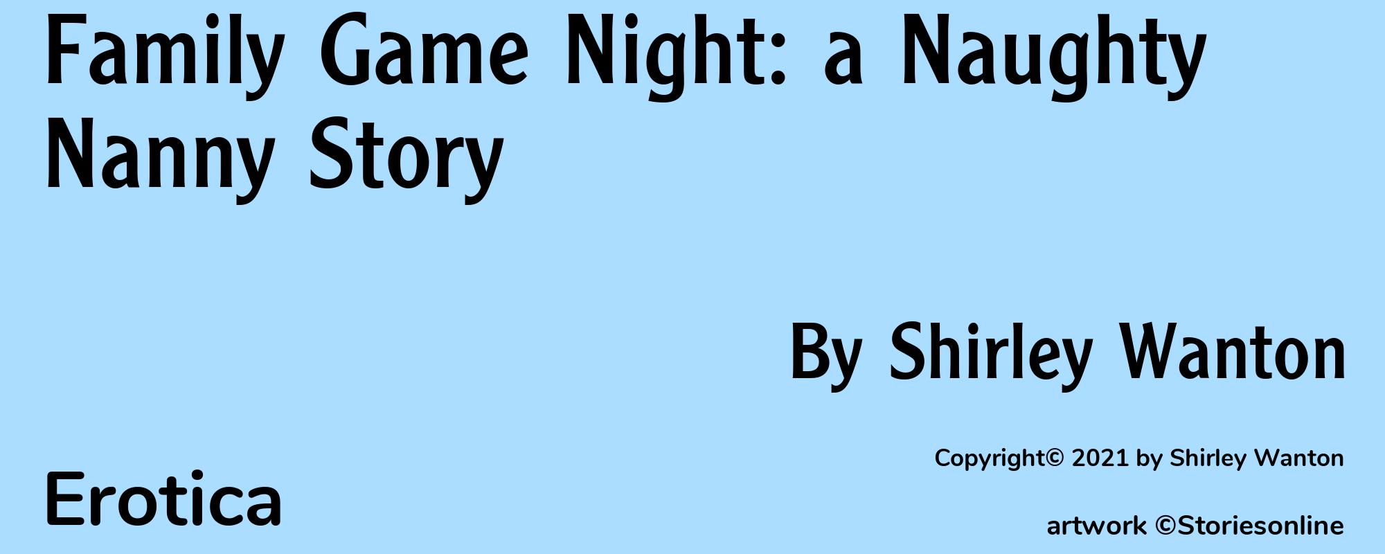 Family Game Night: a Naughty Nanny Story - Cover