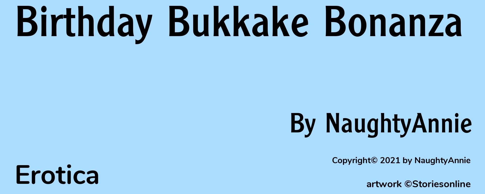 Birthday Bukkake Bonanza - Cover