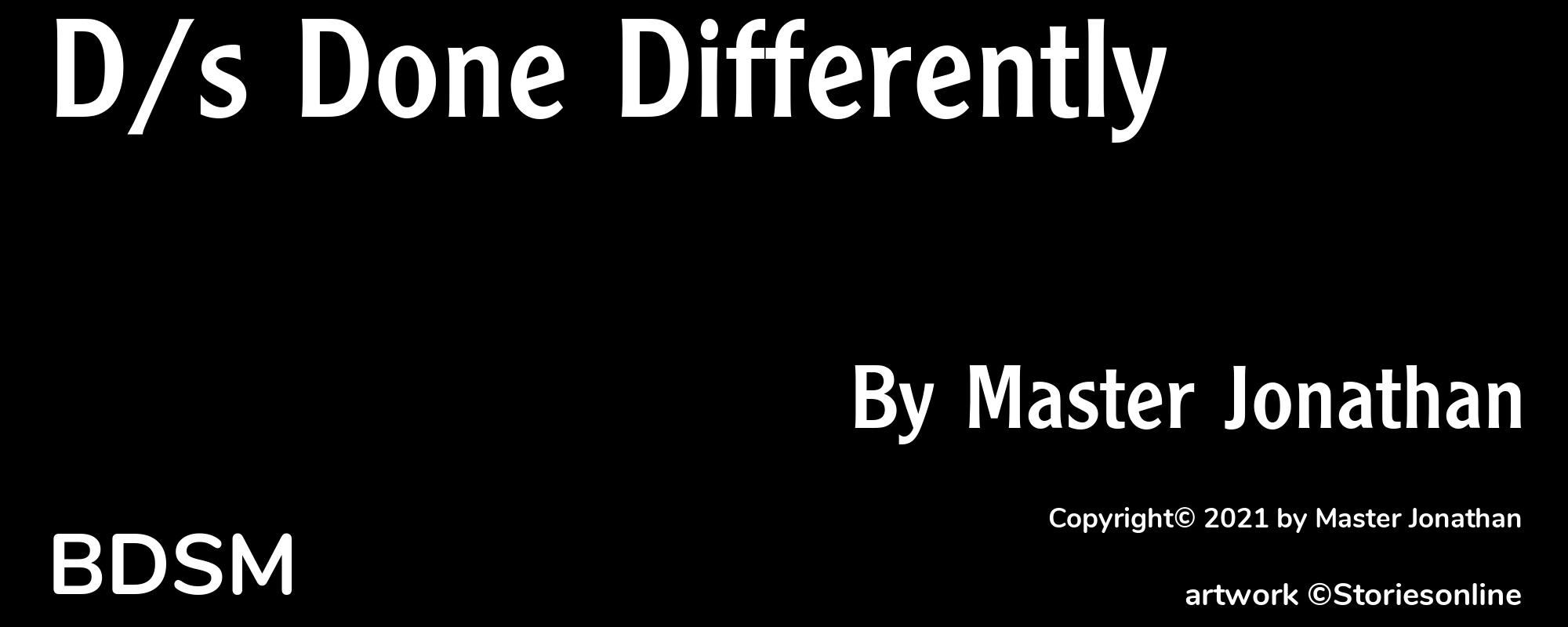D/s Done Differently - Cover