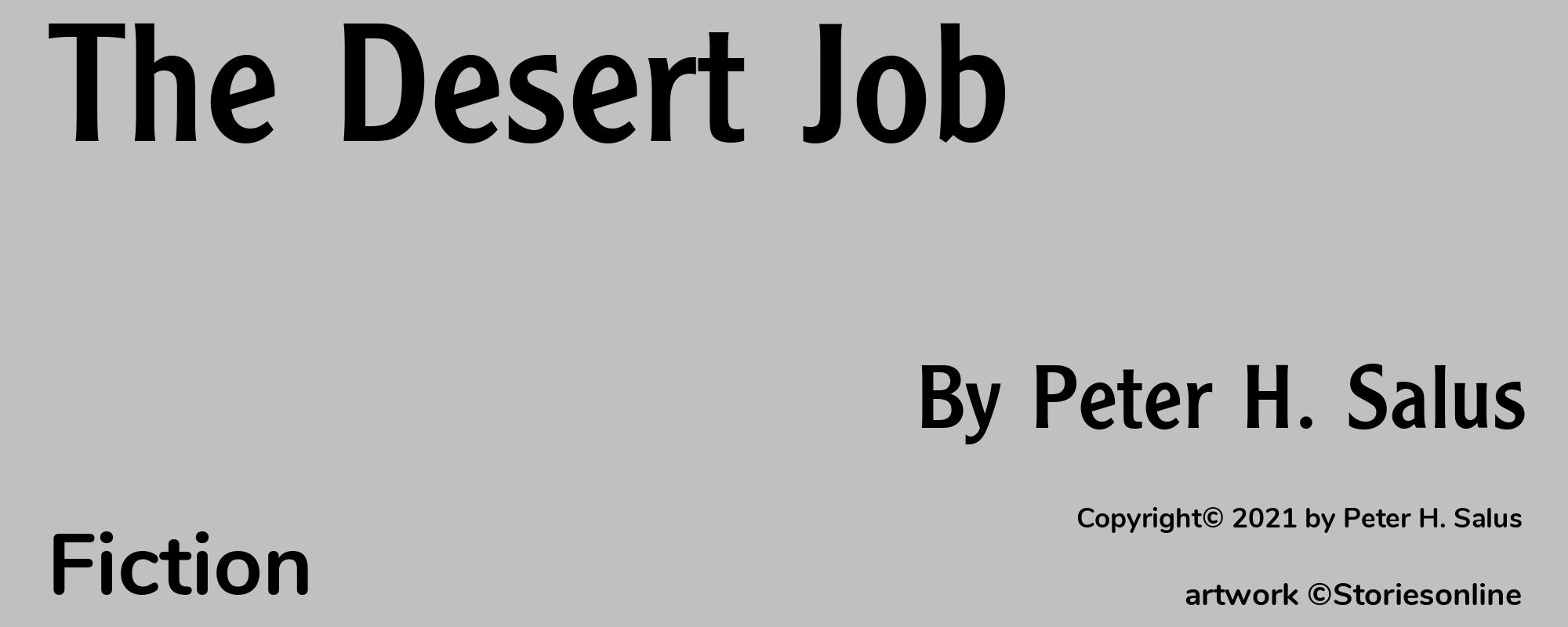 The Desert Job - Cover