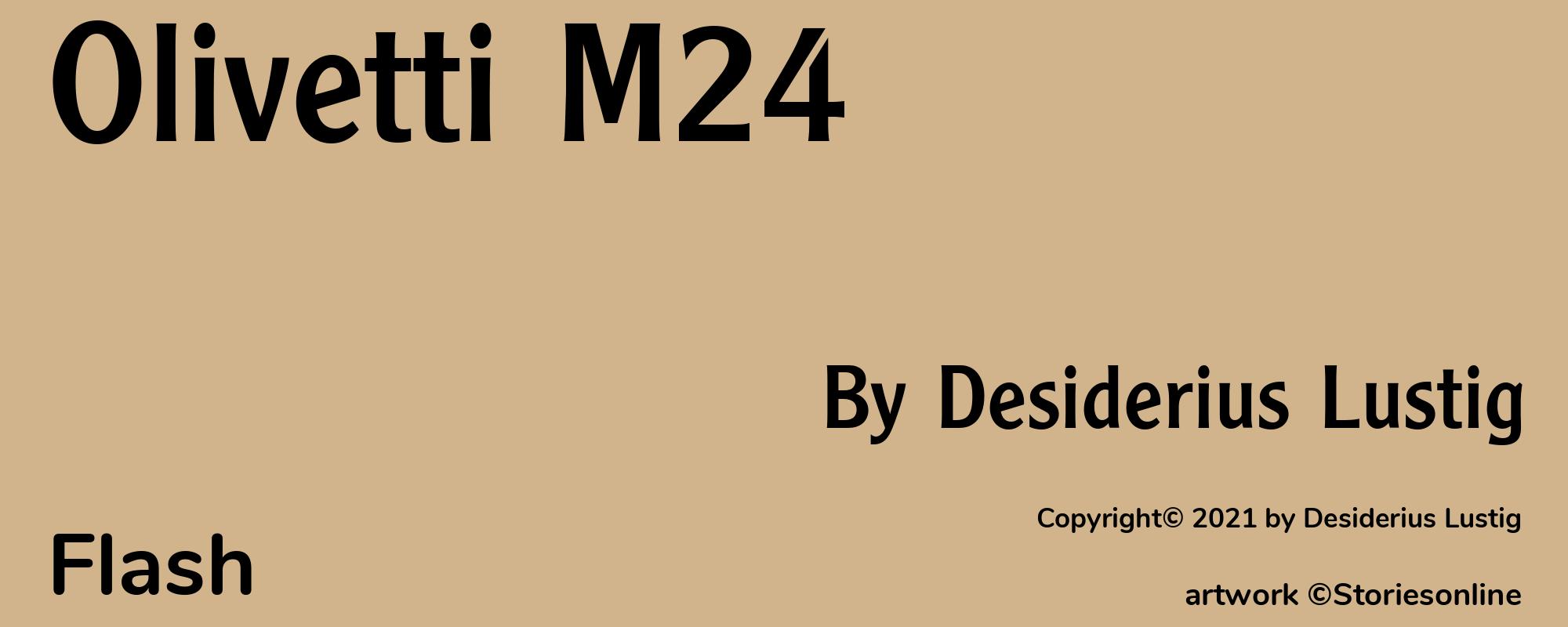 Olivetti M24 - Cover