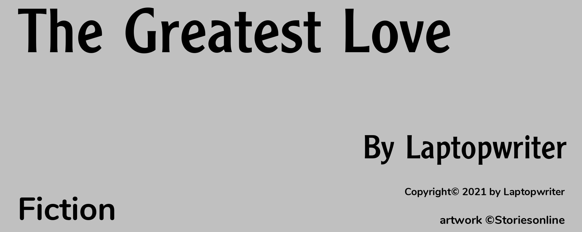 The Greatest Love - Cover