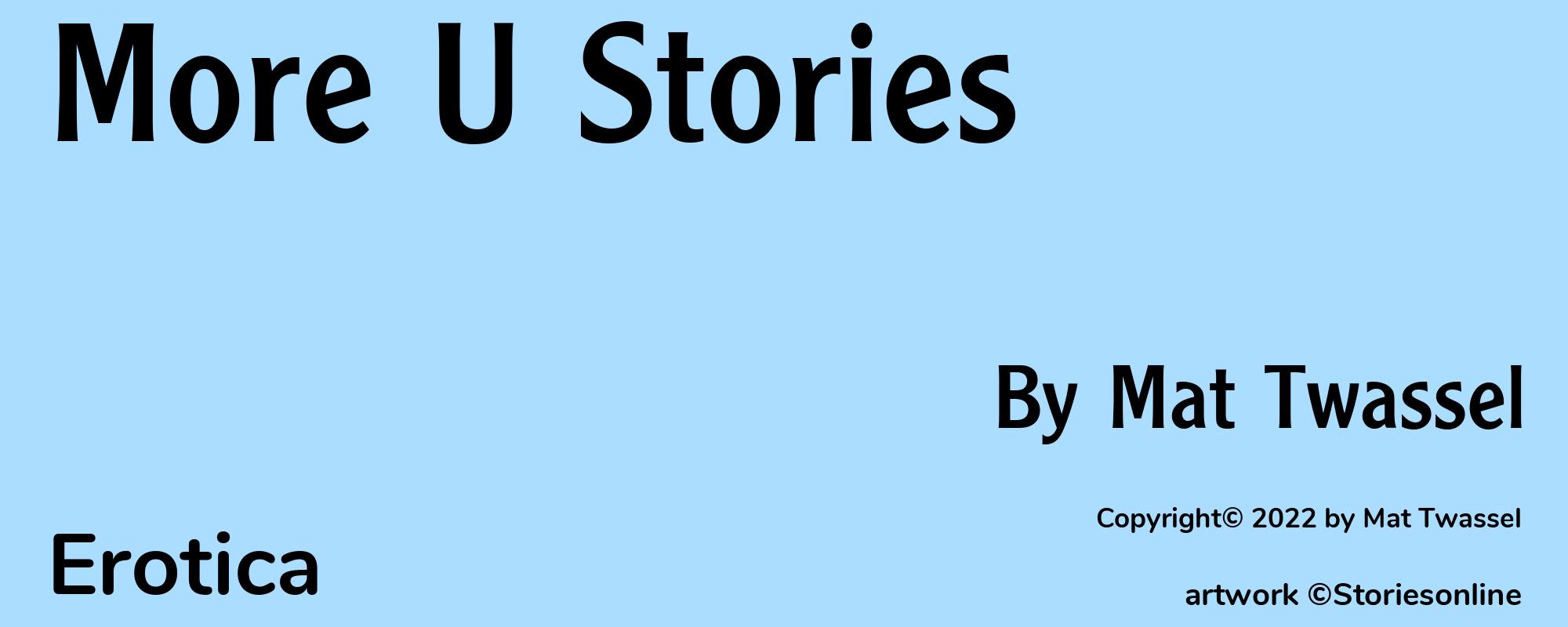More U Stories - Cover