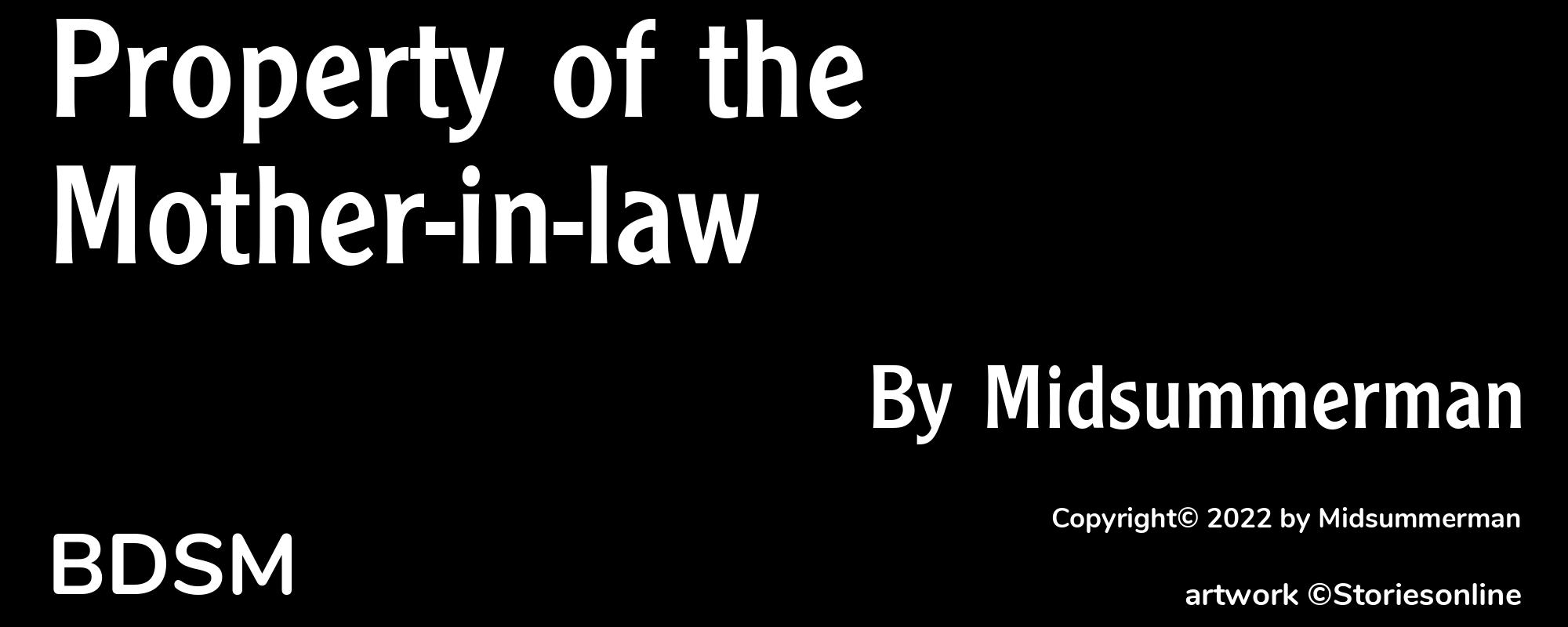 Property of the Mother-in-law - Cover