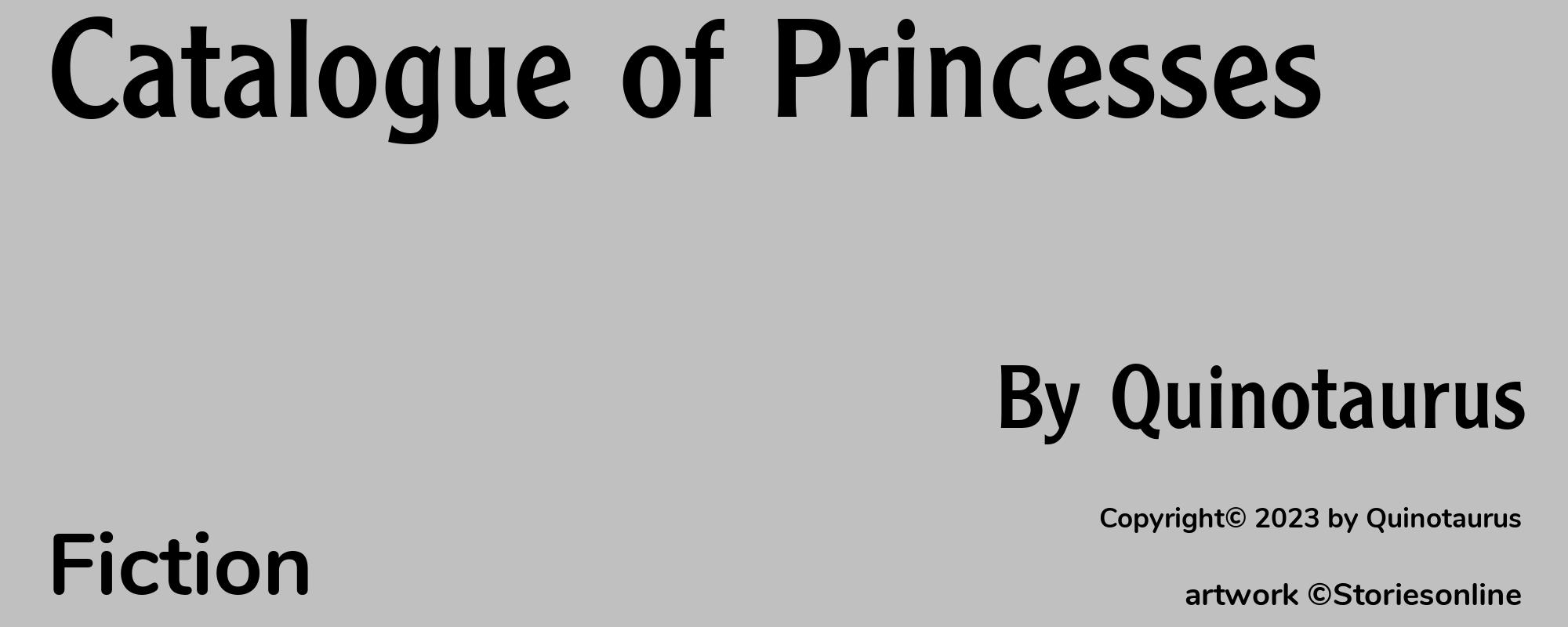Catalogue of Princesses - Cover